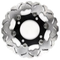 Brake disc floating 220mm (4 screws, black)