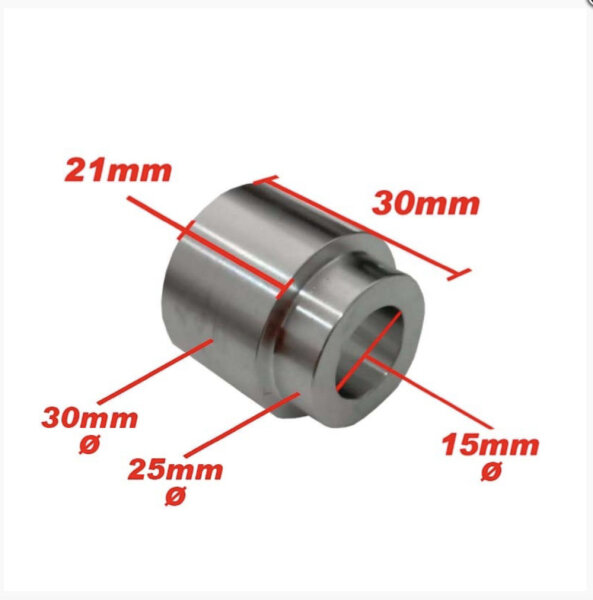 Distanzbuchse 21 mm Alu (für IMR Superleichte Räder auf Corse Modell=